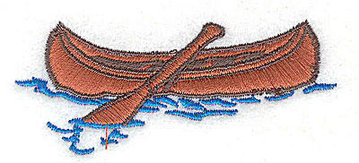 Embroidery Design: Canoe 3.00w X 1.25h
