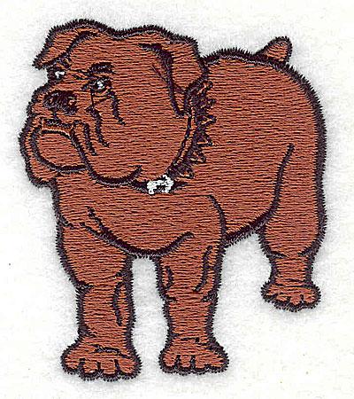 Embroidery Design: Bulldog 2.13w X 2.44h