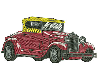 Embroidery Design: Ford Hot Rod Lg 4.53w X 2.19h