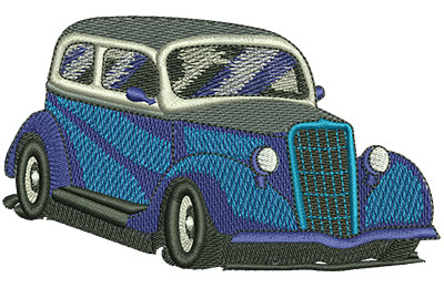 Embroidery Design: Blue Car Lg 4.51w X 2.63h