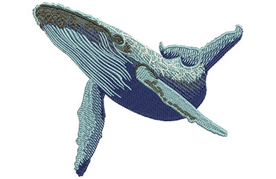 Embroidery Design: Whales Lg 4.50w X 3.74h