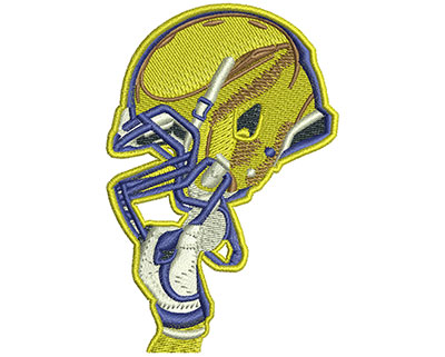 Embroidery Design: Football New Helmet Lg 2.34w X 3.52h