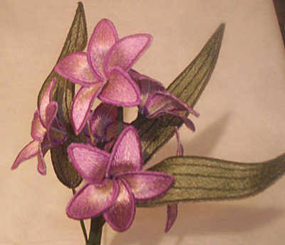Embroidery Design: Frangapina 3 Flower6.11" x 4.76"