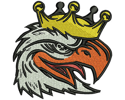Embroidery Design: Eagle King  3.01w X 2.99h