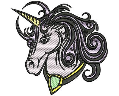 Embroidery Design: Unicorn Mylar5.13w x 4.98h