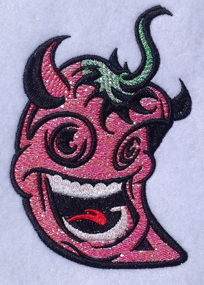 Embroidery Design: Hot Tamale Mylar 3.66w X 5.05h