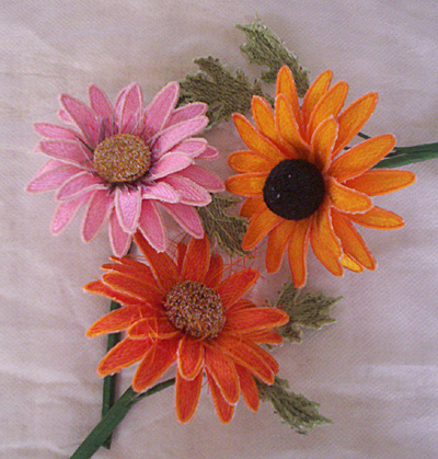 Embroidery Design: Gerber-Daisy 3D Flower6.95" x 4.76"