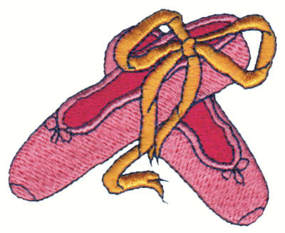 Embroidery Design: Ballet Shoes2.99" x 2.44"