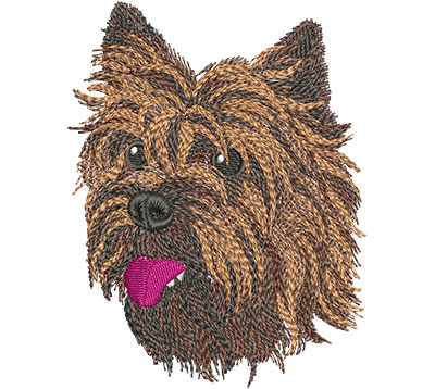 Embroidery Design: Cairn Terrier Lg 3.50w X 4.53h