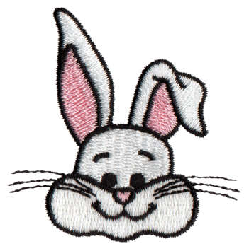Embroidery Design: Smiley Bunny2.03" x 2.01"