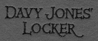 Embroidery Design: Davy Jones' Locker3.65w X 1.29h