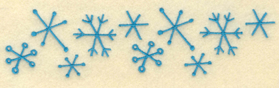 Embroidery Design: Snowflake Border7.01w X 1.82h