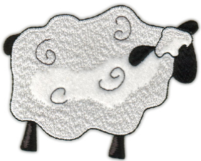 Embroidery Design: Country Lamb (Applique)6.00" x 4.72"