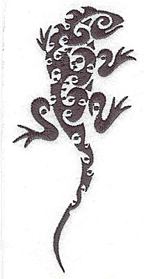 Embroidery Design: Iguana 2.47w X 5.31h