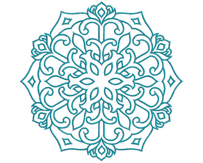 Embroidery Design: Mandalas Vol 1 Design 4 7.69w X 7.54h