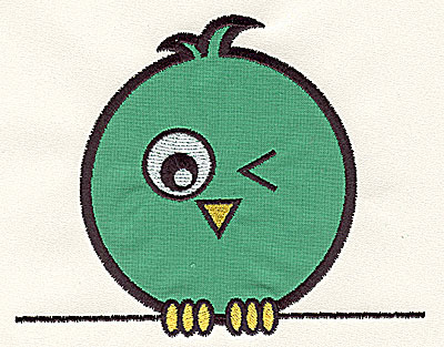 Embroidery Design: Bird on a Wire 2 applique large 7.41w X 5.88h