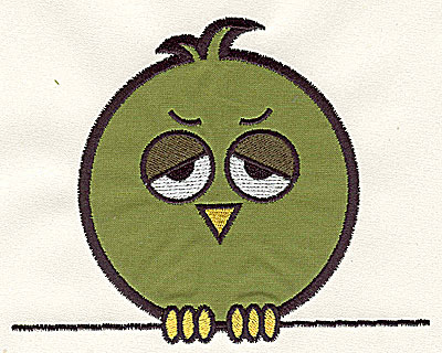 Embroidery Design: Bird on a Wire 9 applique large 7.41w X 5.88h