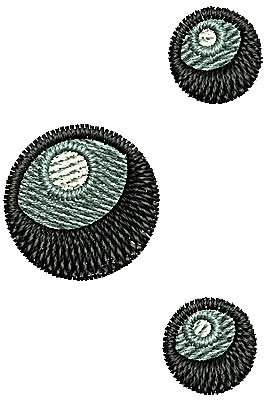 Embroidery Design: Bubbles 1.00w X 1.50h