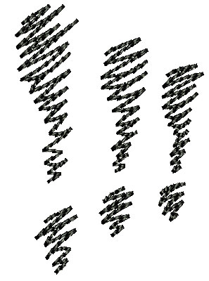 Embroidery Design: Exclamation marks 1.38w X 2.00h