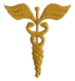 Embroidery Design: Medic Symbol1.36 x 1.48
