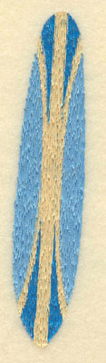 Embroidery Design: Blue Surf Board1.02w X 4.83h