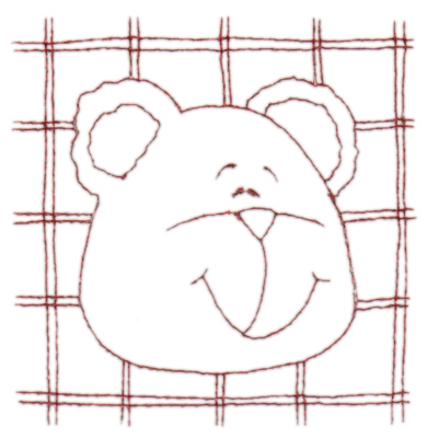 Embroidery Design: Snickerdoodle Bear 33.84" x 3.89"