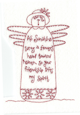 Embroidery Design: Friendship Doll4.35" x 5.85"