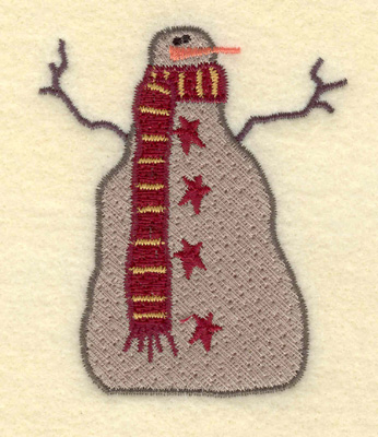 Embroidery Design: Snowman Small2.55w X 3.08h