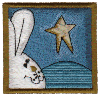 Embroidery Design: Bunny Stargazing2.96" x 2.86"