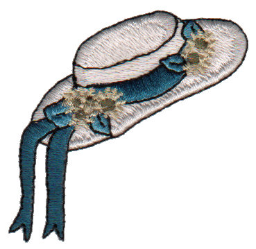 Embroidery Design: Spring Hat2.30" x 2.22"