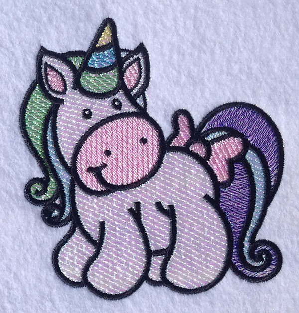 Embroidery Design: Magical Mylar Horse 8 4.22w X 4.61h