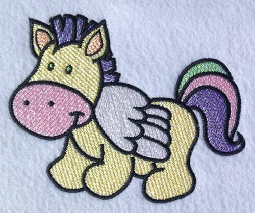 Embroidery Design: Magical Mylar Horse 9 5.70w X 4.61h