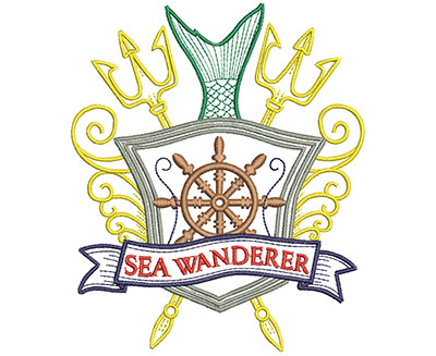 Embroidery Design: Sea Wanderer 4.98w X 5.92h