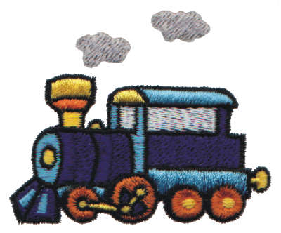 Embroidery Design: Steam Engine3.04" x 1.64"