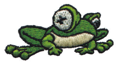 Embroidery Design: Pet Frog2.73" x 1.81"
