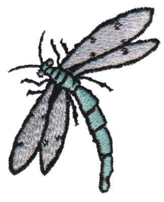 Embroidery Design: Dragonfly2.37" x 2.39"