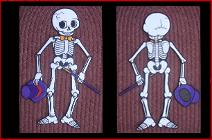 Embroidery Design: Swing & Sway Skeleton Projectover 18in high