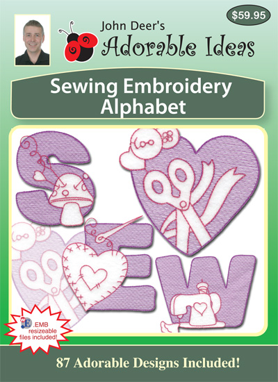 Embroidery Design: Sewing Embroidery Alphabet