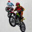 motocross riders embroidery design