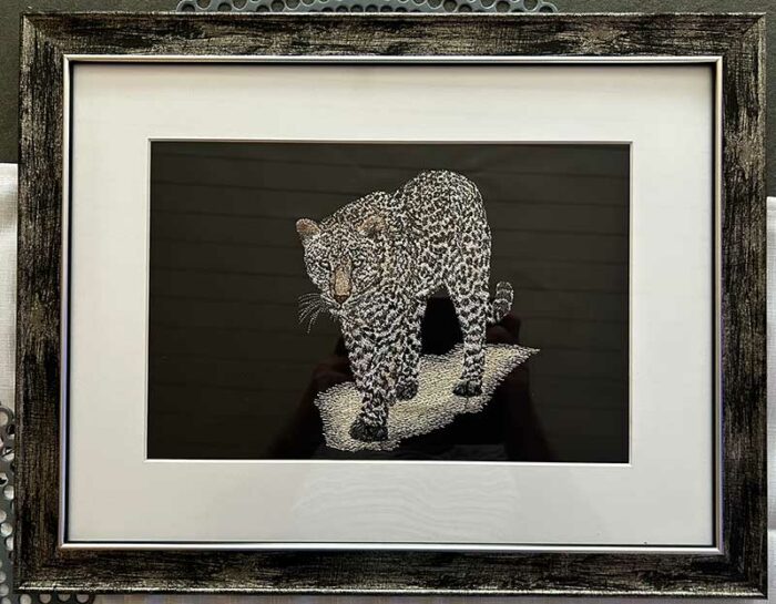leopard framed