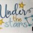 under the stars embroidery designs