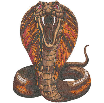 Cobra embroidery design