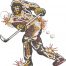 hockey player embroidery design