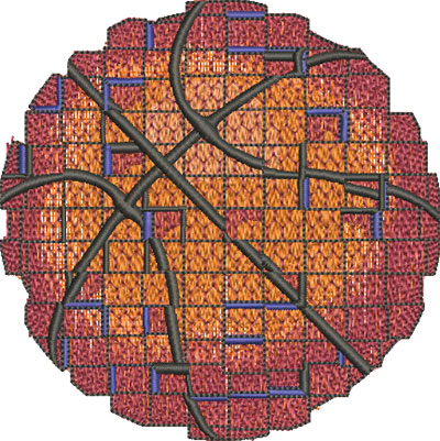 basketball embroidery design