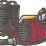 firefighter equipment embroidry design