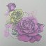 Retro Rose embroidery design