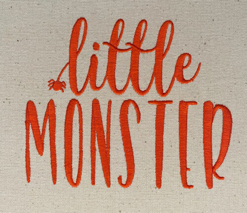 little monster embroidery design