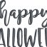 happy halloween saying embroidery design