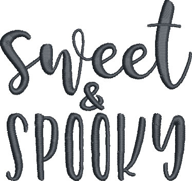 sweet spooky embroidery design