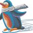 Penguin Skate embroidery design